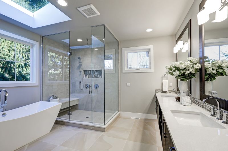 Elegant Shower and Tub Area